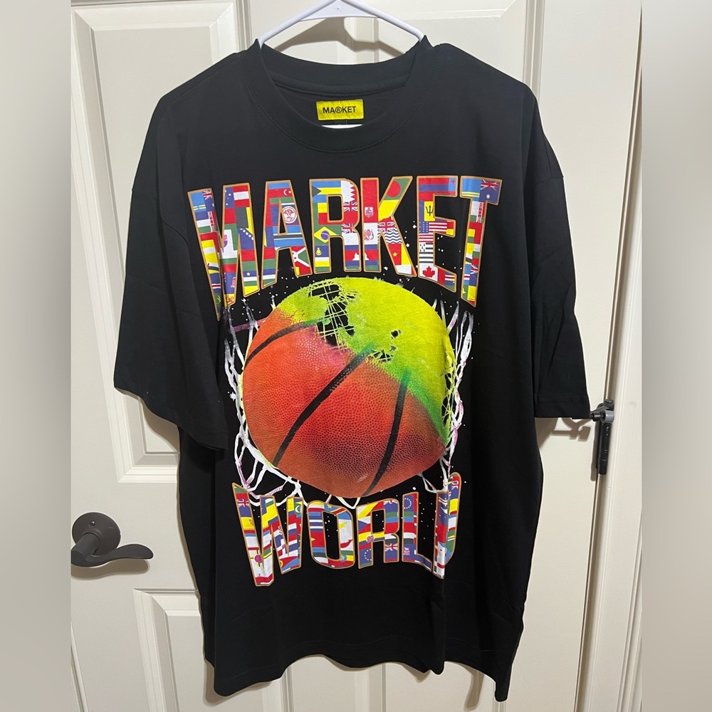 NWT Market World The Games Bring Us Together T-Shirt (B-Ball)